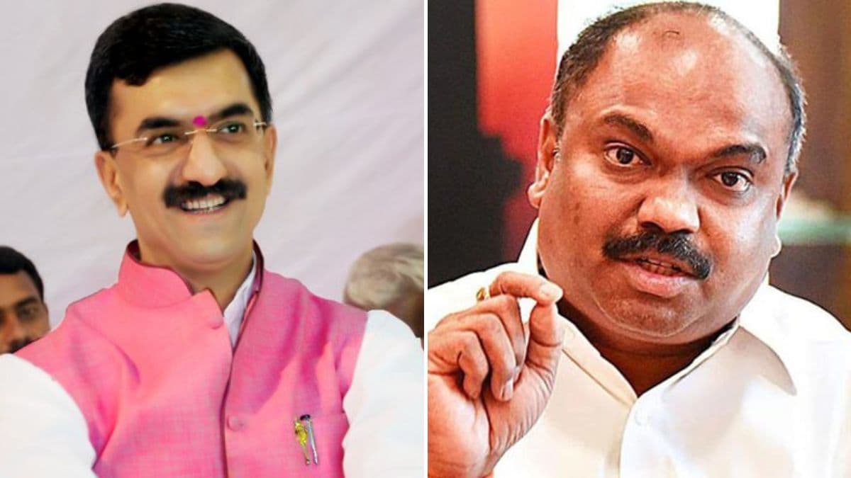 Shiv Sena minister Shambhuraj Desai and Shiv Sena UBT legislator Anil Parab | X