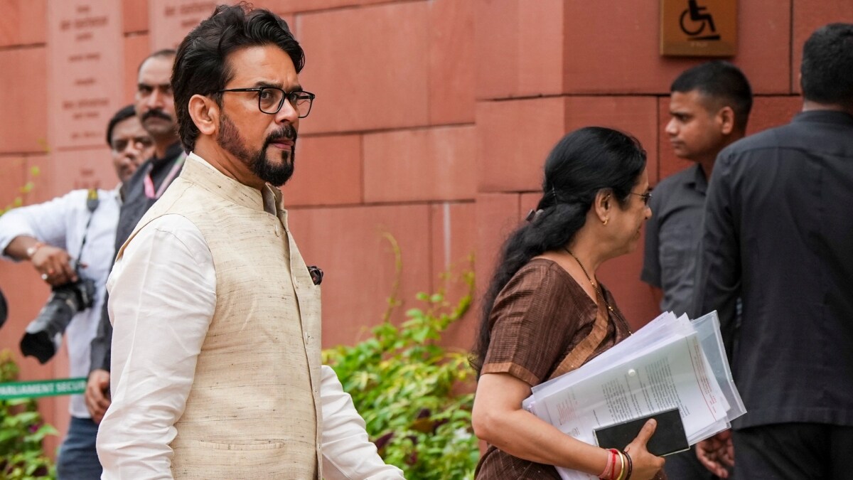 BJP MP Anurag Thakur during the Monsoon session of Parliament | PTI