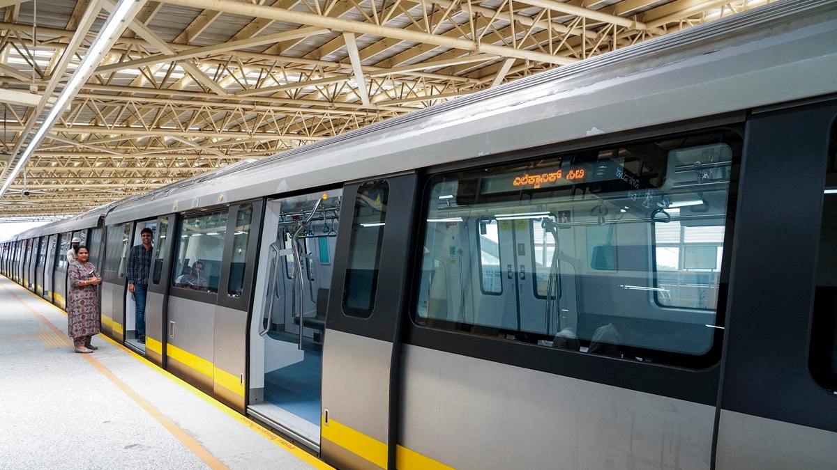 Bengaluru: Yellow Line of Namma Metro to be inaugurated by Prime Minister Narendra Modi on Aug. 10, in Bengaluru, Tuesday, Aug. 5, 2025. (PTI Photo)(PTI08_05_2025_000469B)