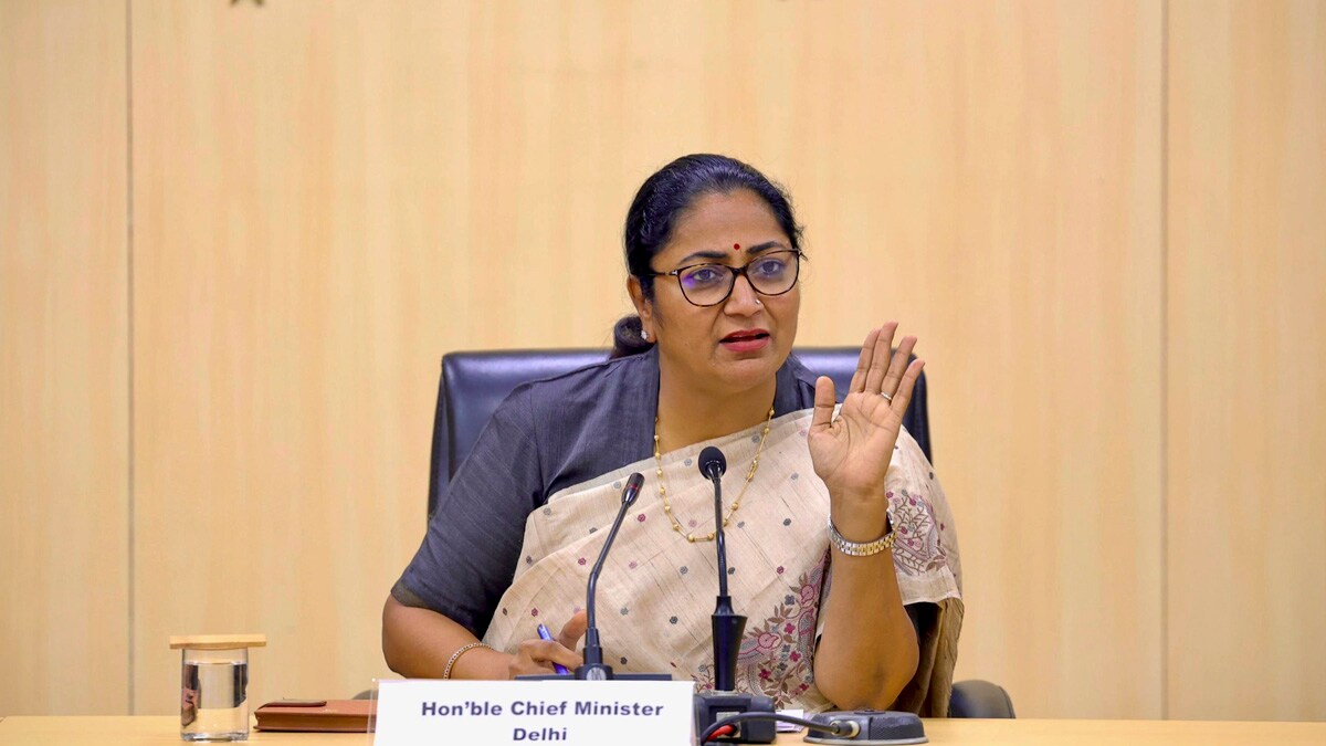 **EDS: THIRD PARTY IMAGE** In this image posted on Sept. 8, 2025, Delhi Chief Minister Rekha Gupta speaks during a review meeting with all public representatives and officials on the progress of development works going on in the North-East Lok Sabha constituency, in New Delhi. (@gupta_rekha/X via PTI Photo) (PTI09_08_2025_000319B)