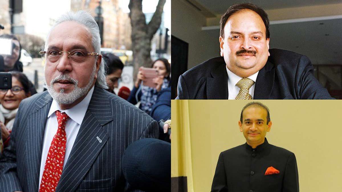 Vijay Mallya, Mehul Choksi and Nirav Modi