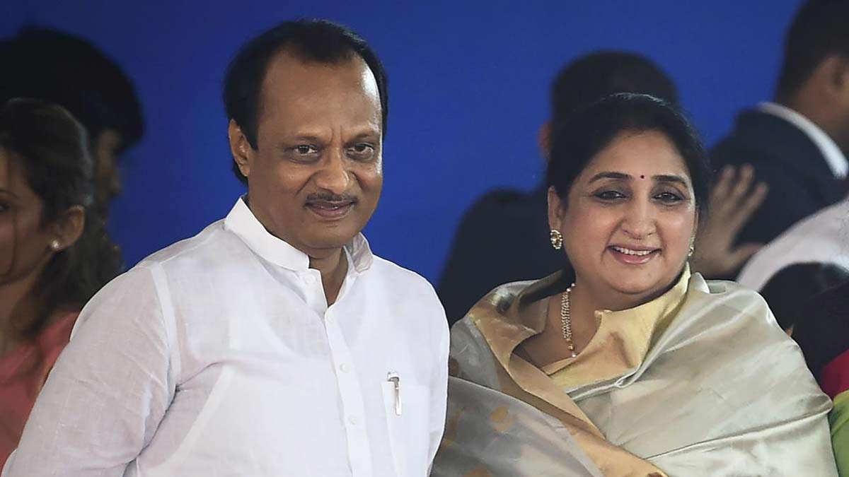 ajit-pawar-sunetra-pawar-pti