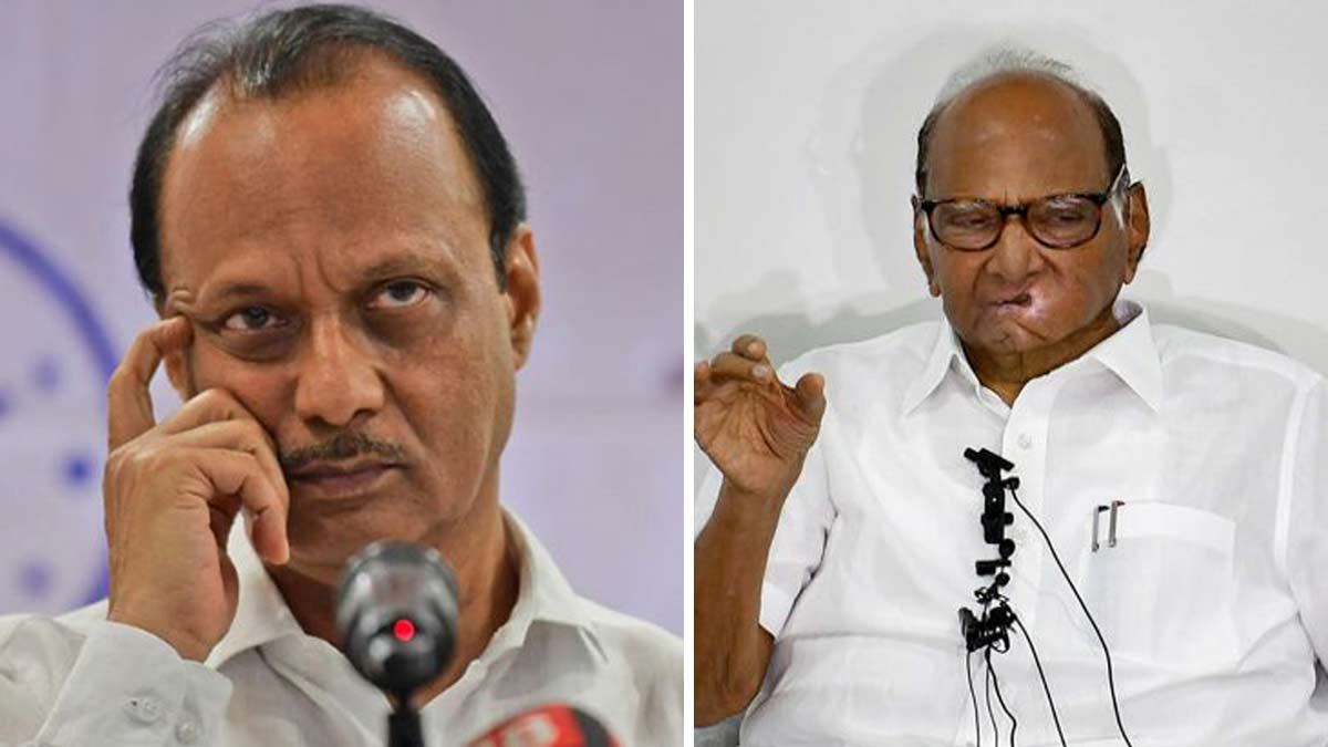 [File] Ajit Pawar and Sharad Pawar 