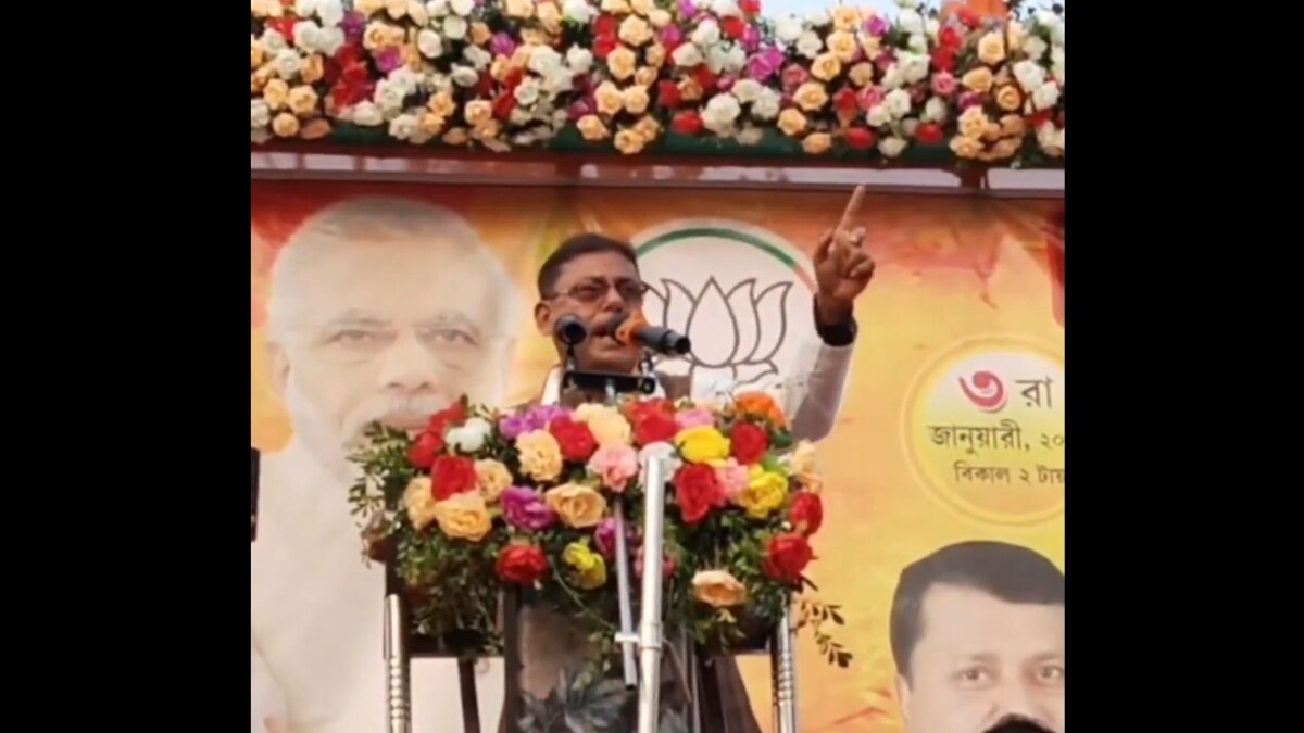 Kalipad Sengupta during the controversial speech | X