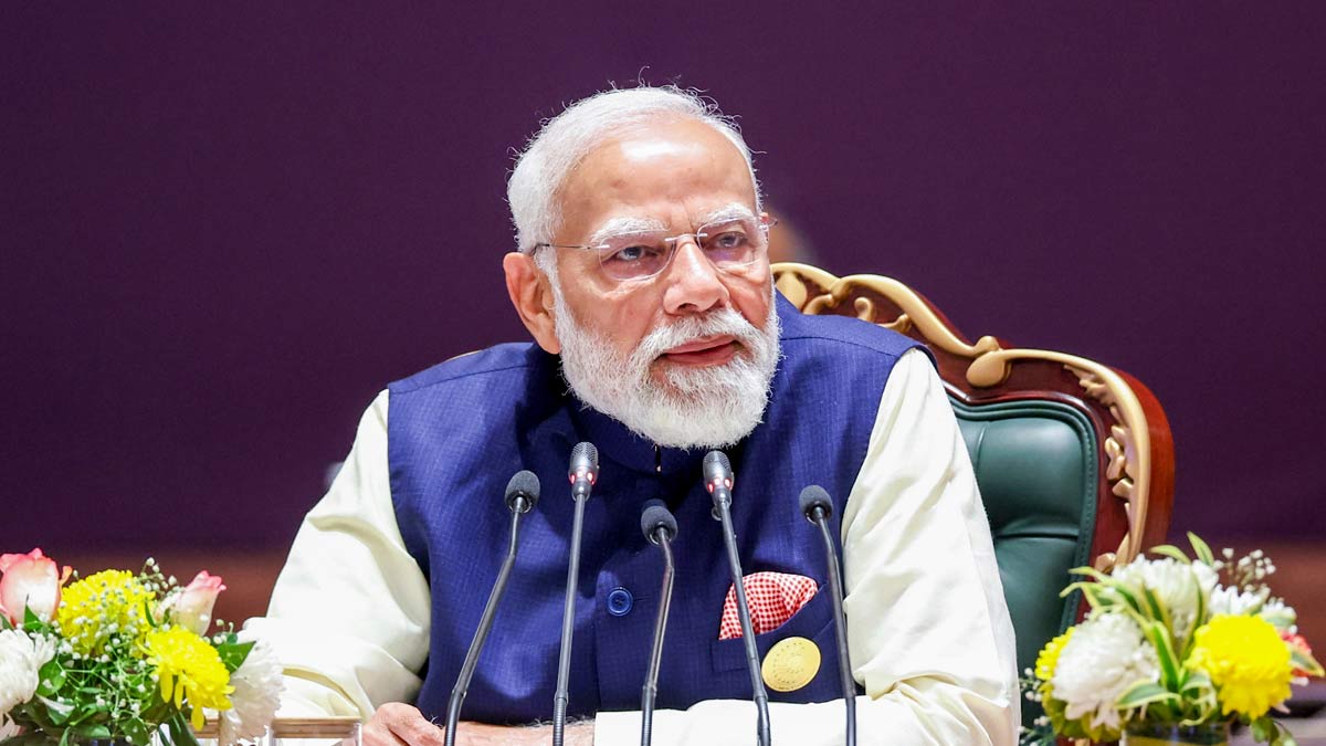 Prime Minister Narendra Modi during the CEOs Roundtable Meeting at the India AI Impact Summit 2026, in New Delhi | PTI