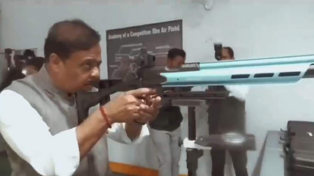 The video showed Assam Chief Minister Himanta Biswa Sarma taking aim with a rifle and firing at two individuals | Video grab