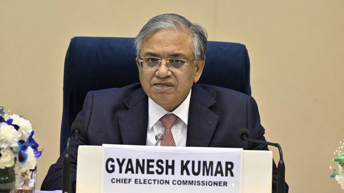 Chief Election Commissioner Gyanesh Kumar addresses a press conference in Delhi on Sunday | PTI