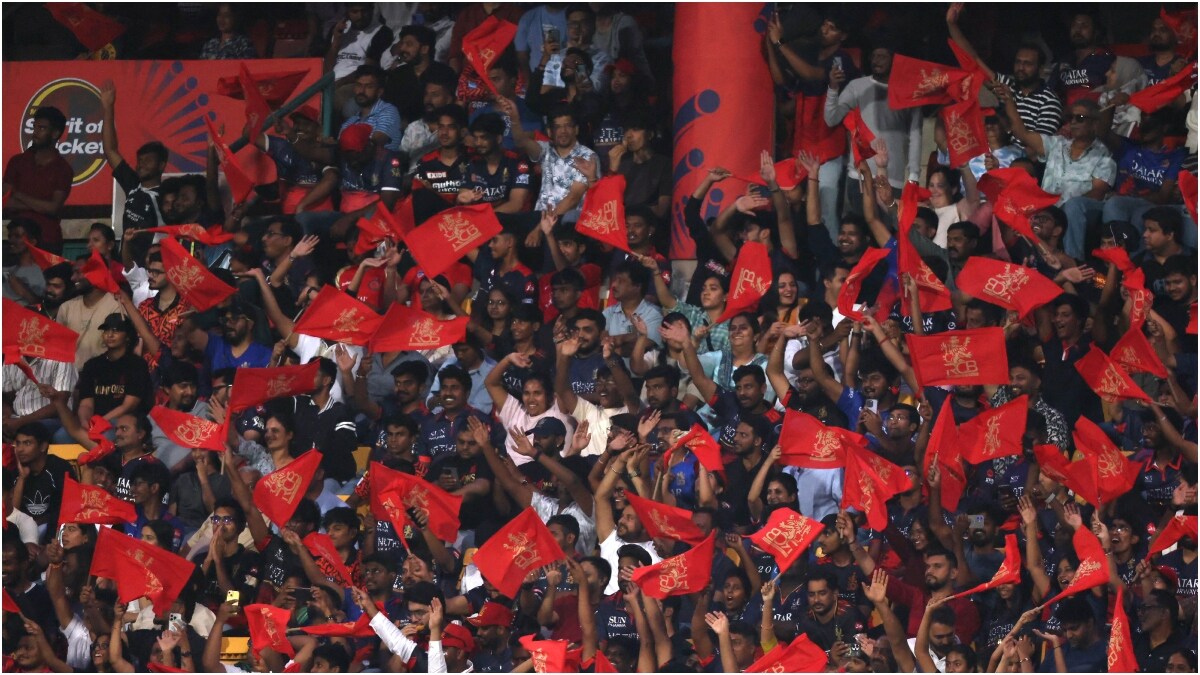 RCB fans at the M. Chinnaswamy Stadium, Bengaluru | Reuters