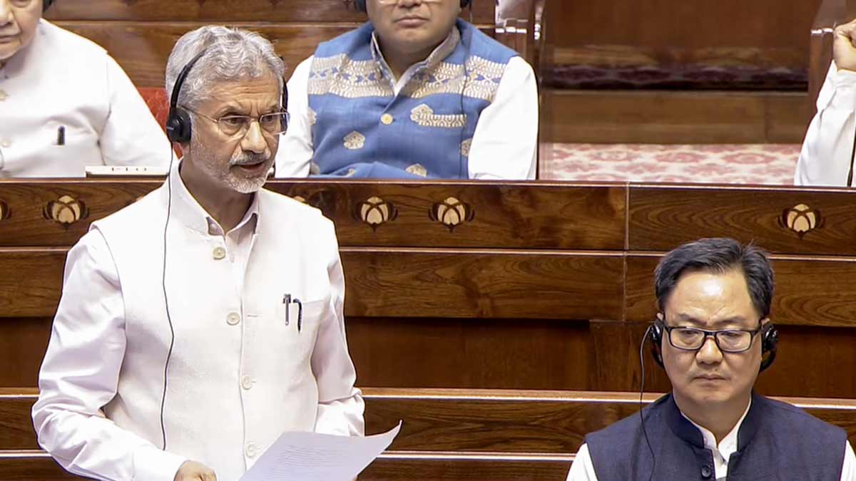 External Affairs Minister S Jaishankar speaks in the Rajya Sabha | PTI
