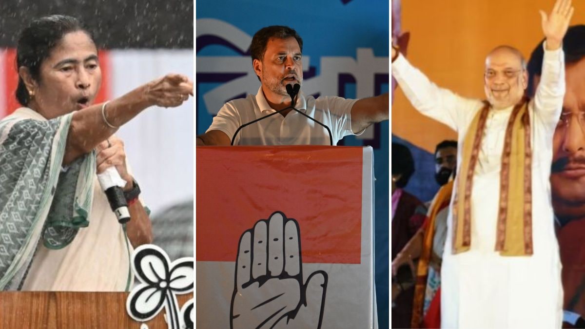 Mamata Banerjee, Rahul Gandhi and Amit Shah during election campaigns in West Bengal | Salil Bera