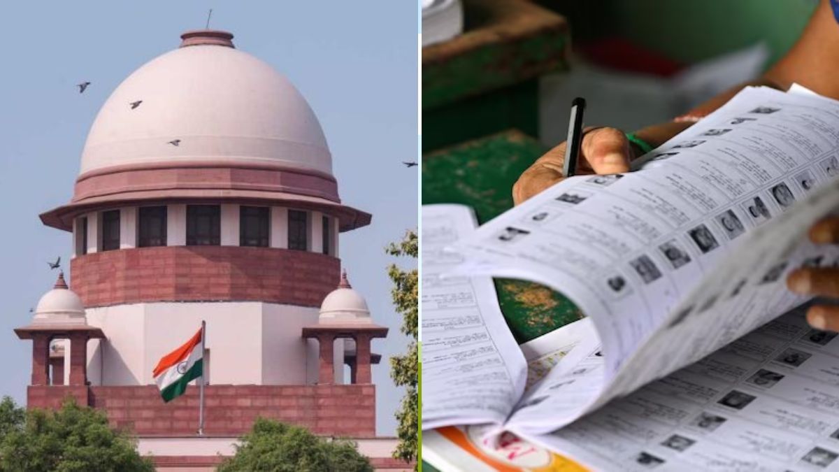Representaative images of the Supreme Court (L) and a voter roll (R) | PTI