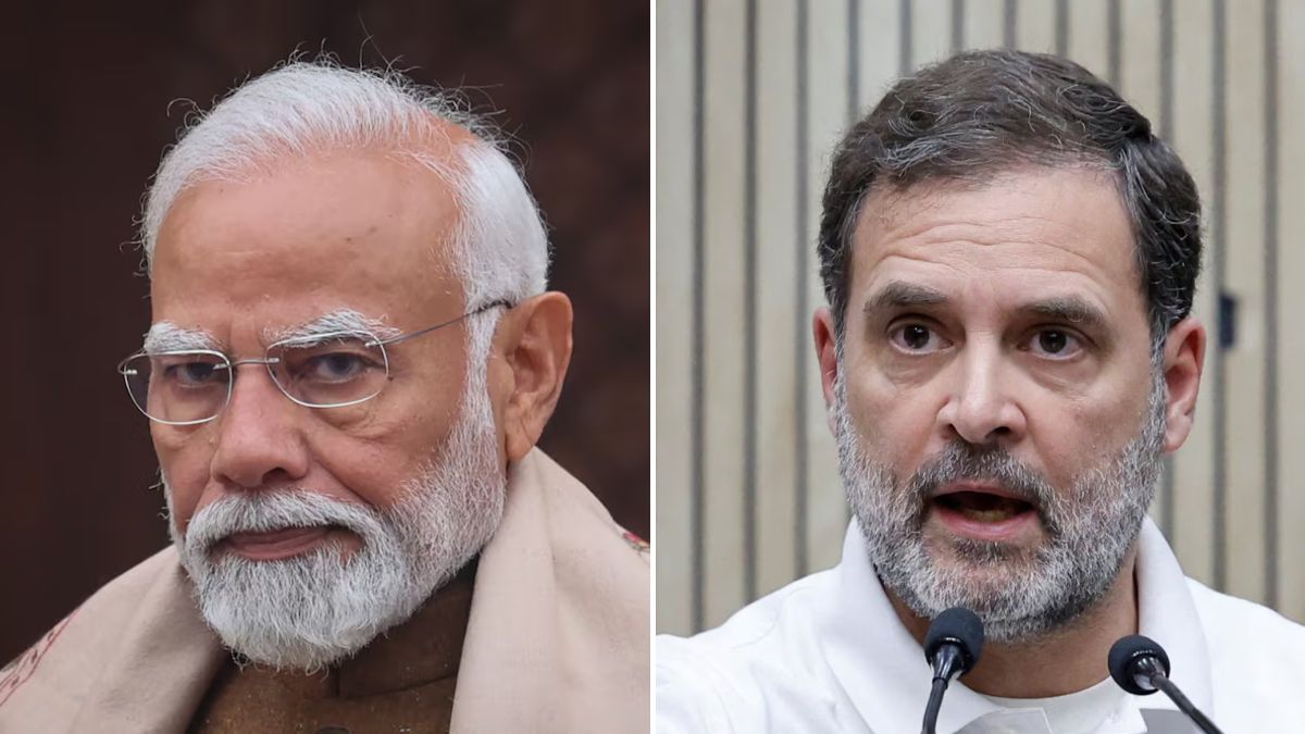 PM Narendra Modi (L); Congress leader and Leader of Opposition (LoP) in the Lok Sabha, Rahul Gandhi (R) | Reuters