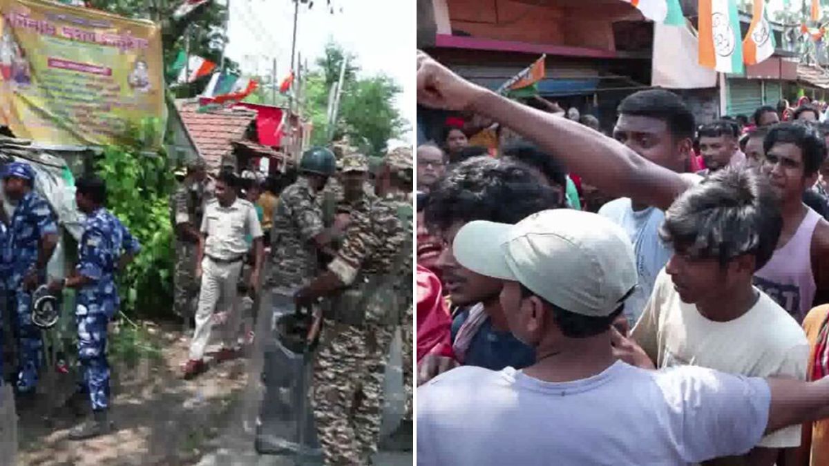 Visuals from the Falta region in the South 24 Parganas district | Screengrabs: ANI