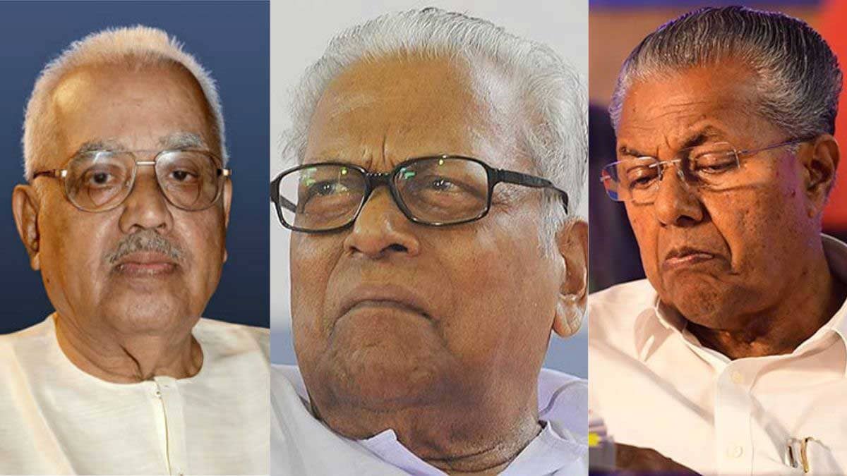 (From left) E.K. Nayanar; V.S. Achuthanandan; Pinarayi Vijayan