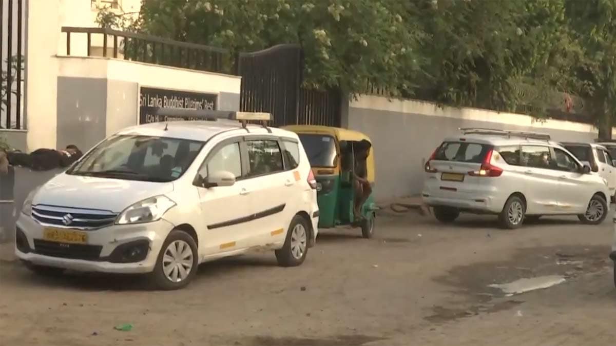 Visuals from New Delhi railway station as Taxi and Auto unions have announced a three-day strike from May 21 to 23 | X/ANI