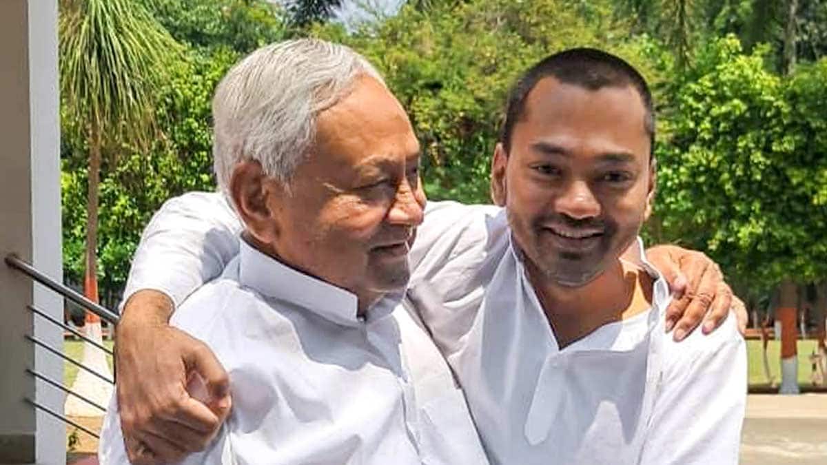 Nitish Kumar with his son Nishant Kumar | PTI