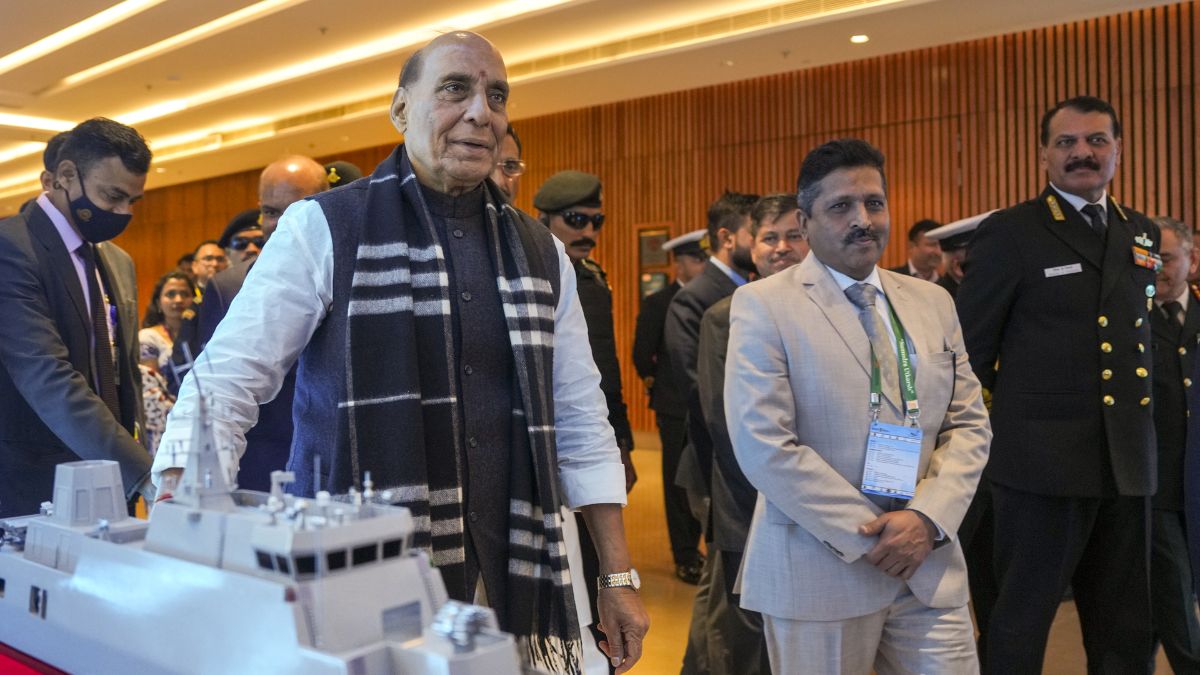 Union Defence Minister Rajnath Singh at the 'Samudra Utkarsh' seminar in Delhi | PTI