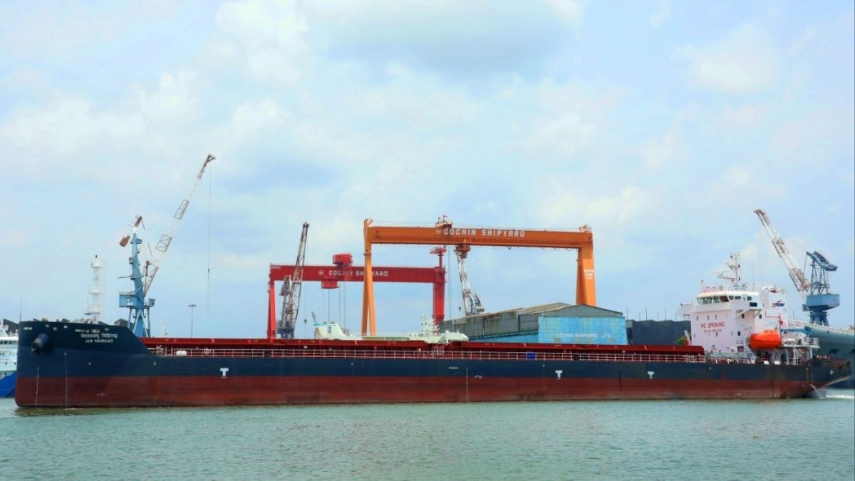 File photo of JSW Mihirgat, built at Cochin Shipyard | CSL/X