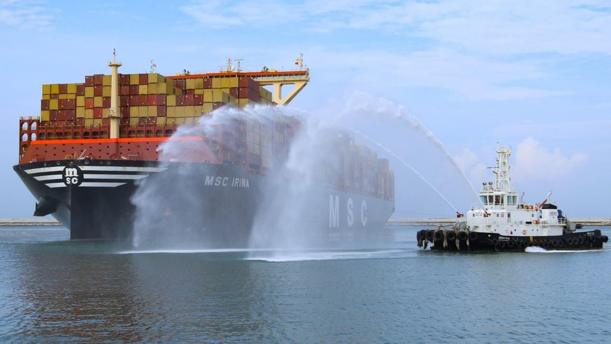 msc-irina-vizhinjam-adani-port-entry - 1