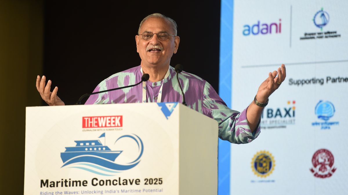 Raj Singh, chairman of Antara Cruises, at THE WEEK Maritime Conclave 2025 | Sanjoy Ghosh