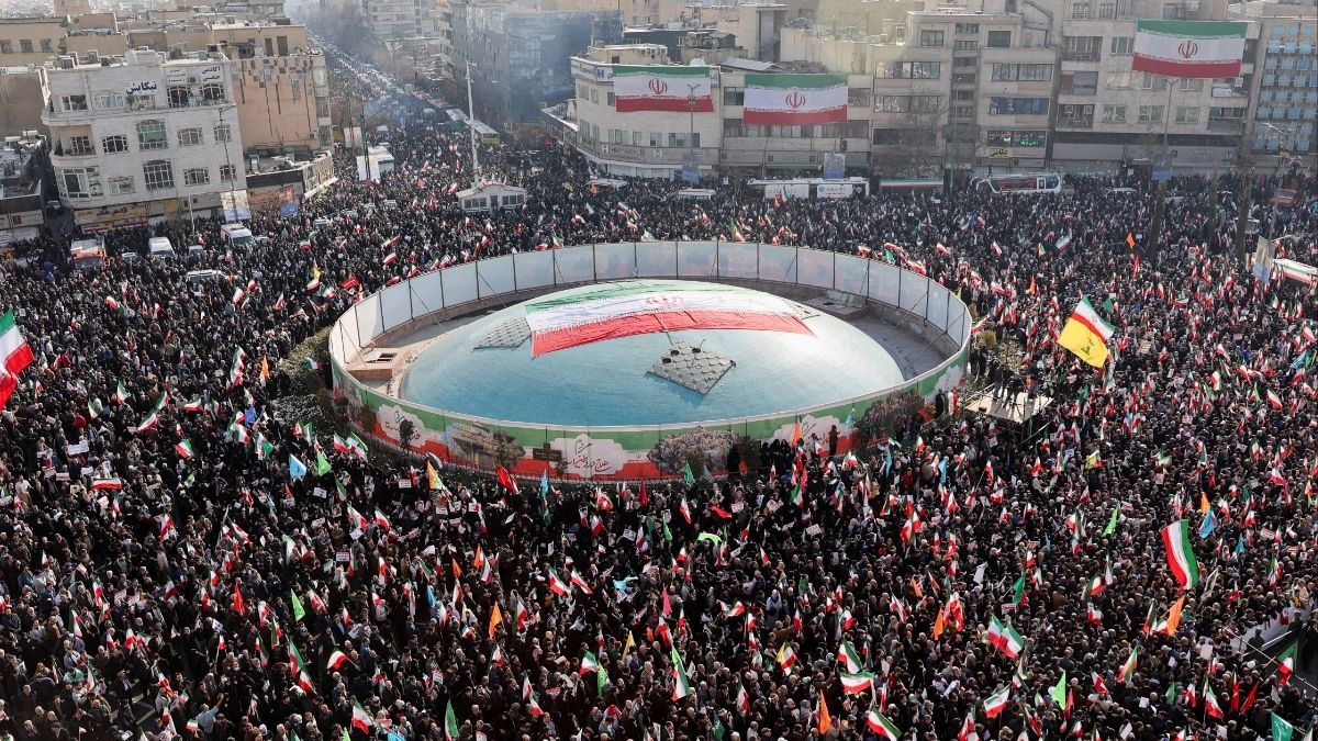 Iranians attend a pro-government rally in Tehran, Iran, January 12, 2026 | WANA via REUTERS