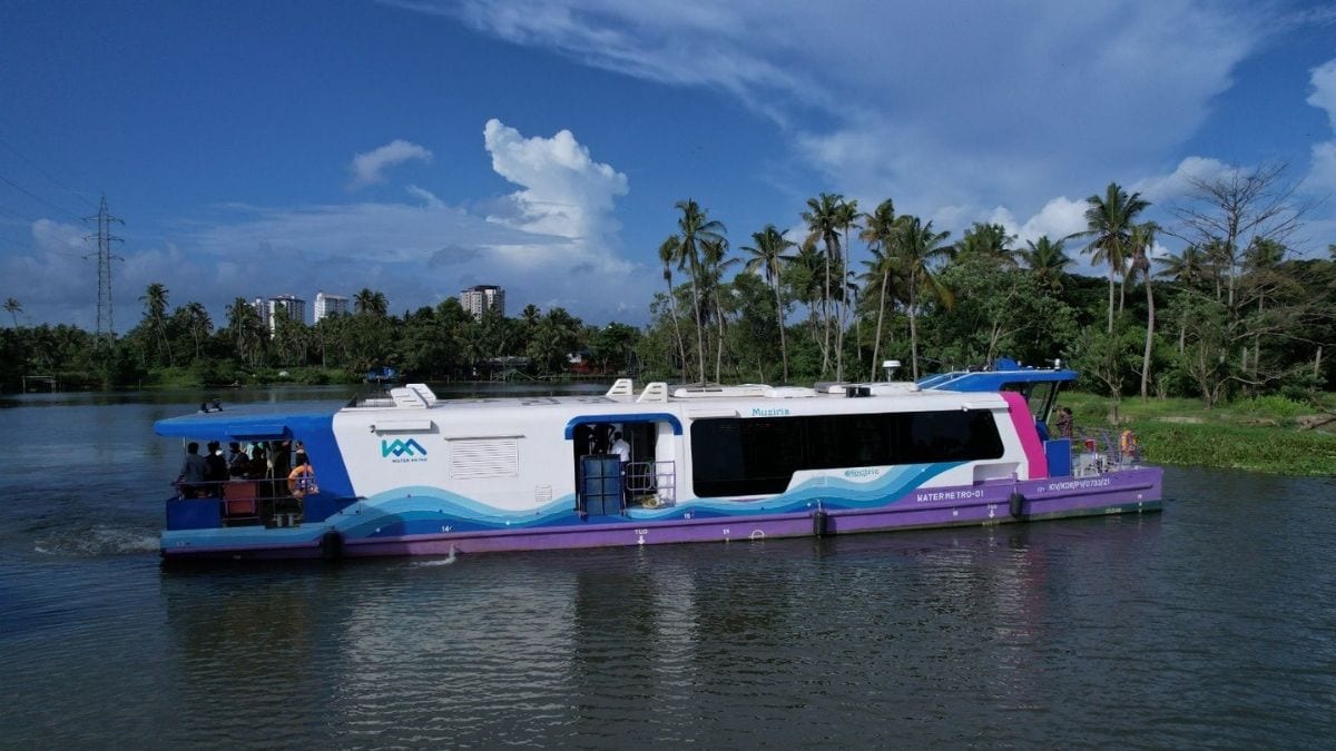 A Kochi Water Metro Limited (KMWL) boat | X/@narendramodi