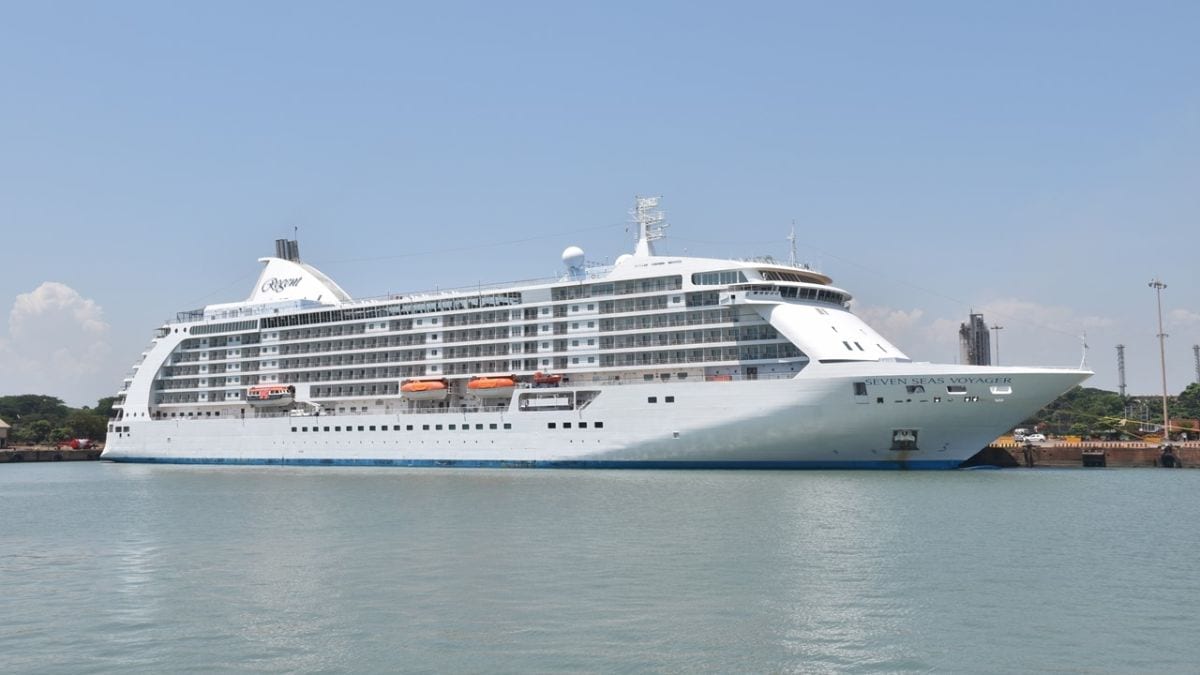 File: A cruise ship arrives at New Mangalore Port in May 2025 | NMPA