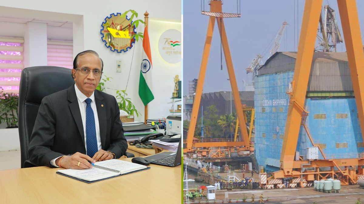 Madhu S. Nair (L), Chairman and Managing Director, Cochin Shipyard Ltd (R)
