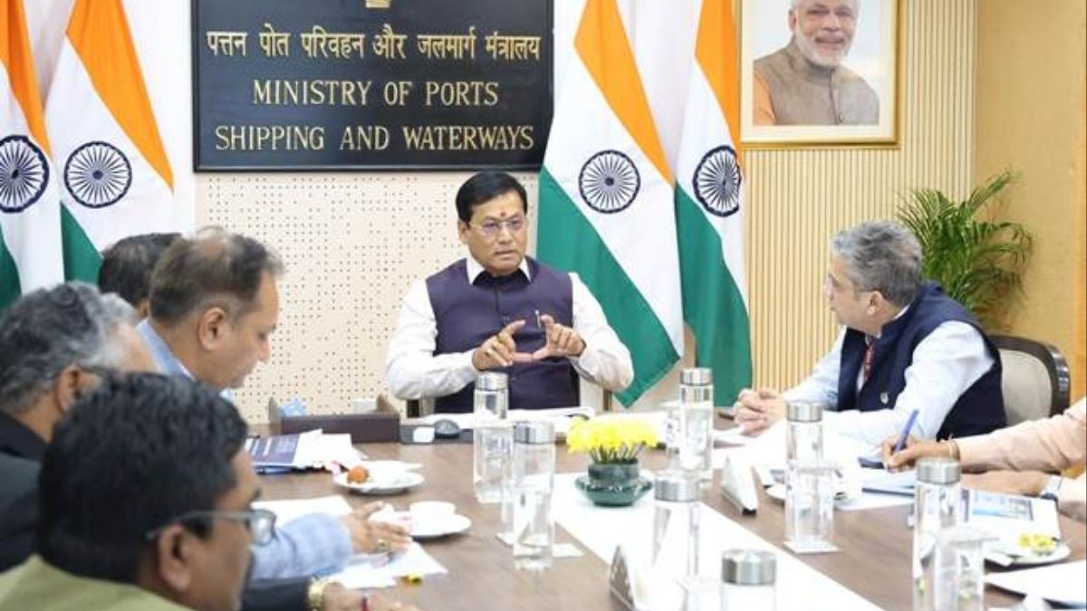 Union Minister of Ports, Shipping and Waterways Sarbananda Sonowal chairs high-level inter-ministerial review meeting on the Strait of Hormuz in New Delhi | PIB