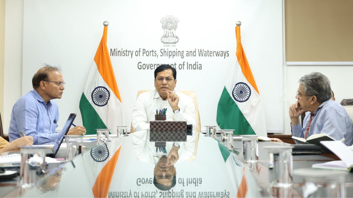 Union Minister for Ports, Shipping and Waterways (MoPSW), Sarbananda Sonowal, chairs a high-level review meeting on May 25, aimed at accelerating India’s maritime transformation, in line with its larger goals under Viksit Bharat 2047 | X/@sarbanandsonwal