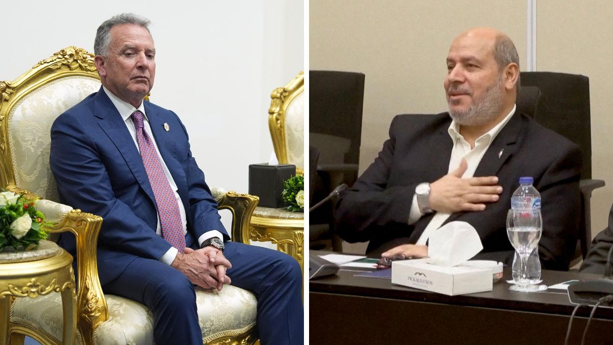 White House Special Envoy to the Middle East Steve Witkoff. (Right)  Khalil al-Hayya, a senior Hamas official and lead negotiator | Reuters 