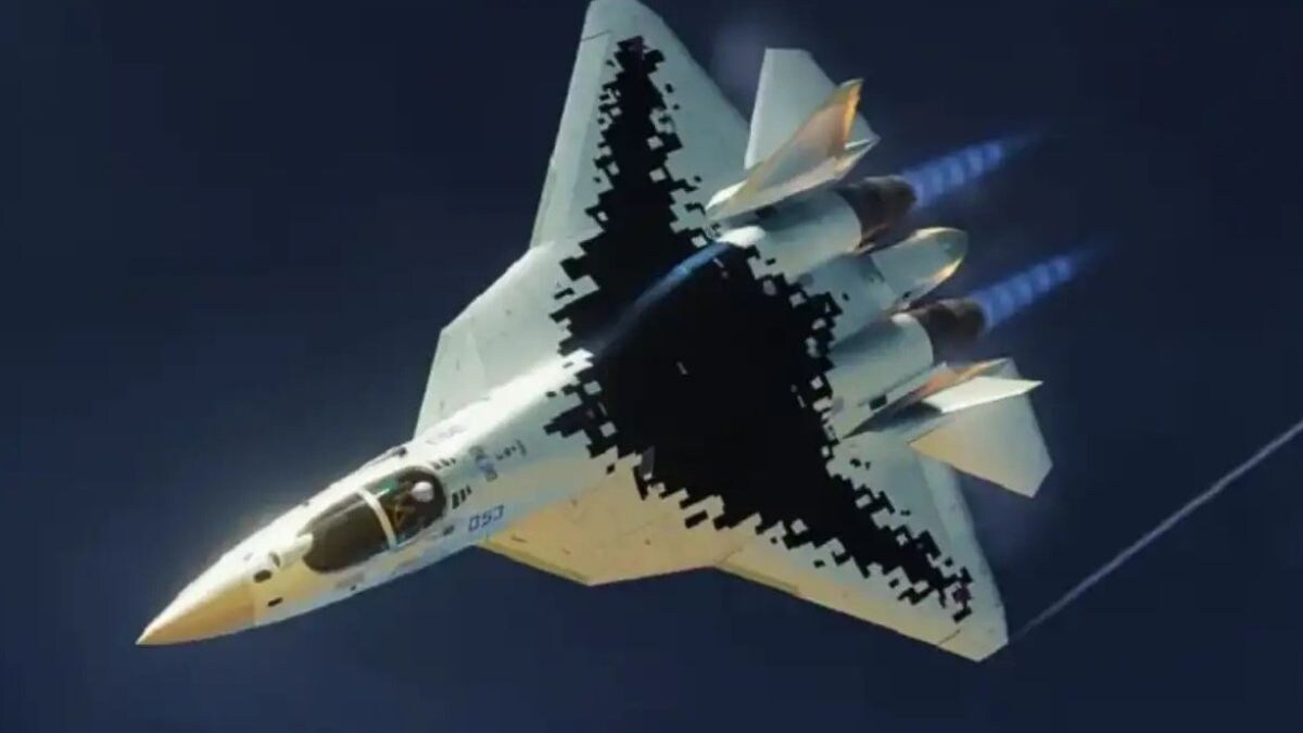 A Russian Su-57 fighter jet | X 