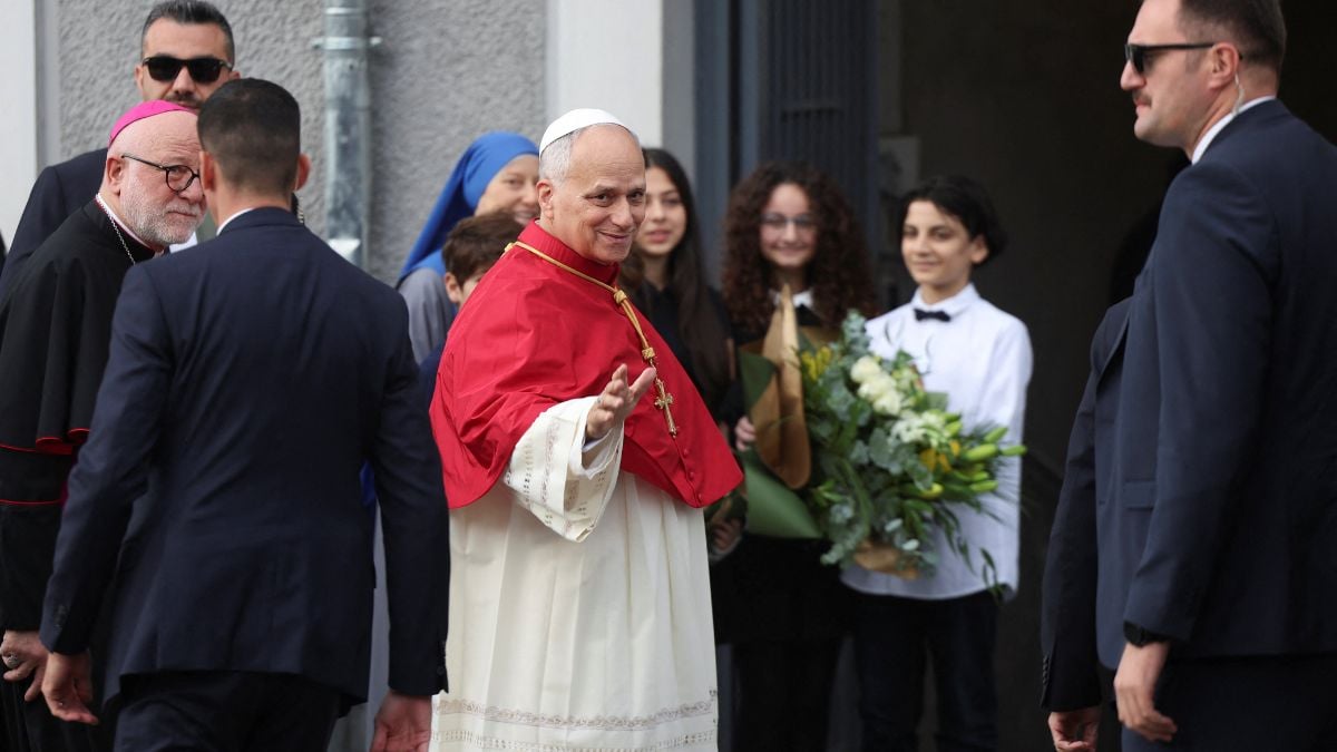 Pope Leo XIV arrives at the Catholic Cathedral of the Holy Spirit, known as the St. Esprit Cathedral, during his first apostolic journey, in Istanbul, Turkey | Reuters 