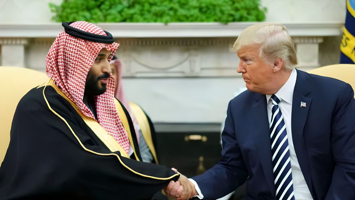 US President Donald Trump with Saudi Crown Prince Mohammed Bin Salman | X 