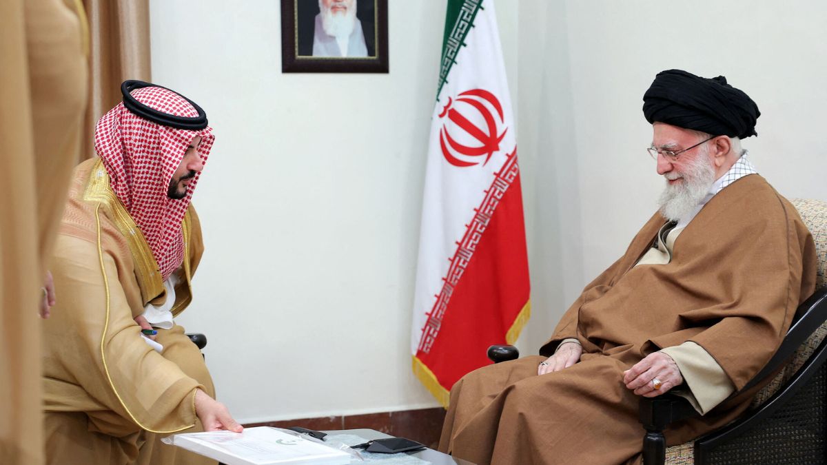 Iran's Supreme Leader Ayatollah Ali Khamenei meets Saudi Defence Minister Prince Khalid bin Salman in Tehran | Reuters