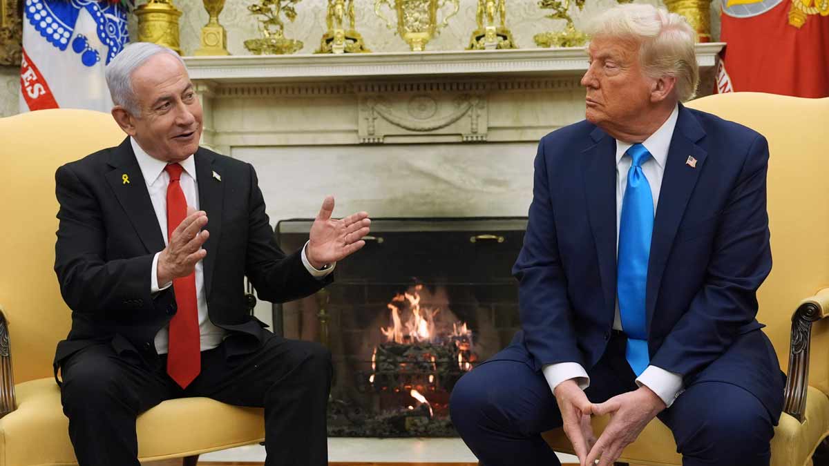 (File) President Donald Trump meets with Israel's Prime Minister Benjamin Netanyahu in the Oval Office of the White House | AP