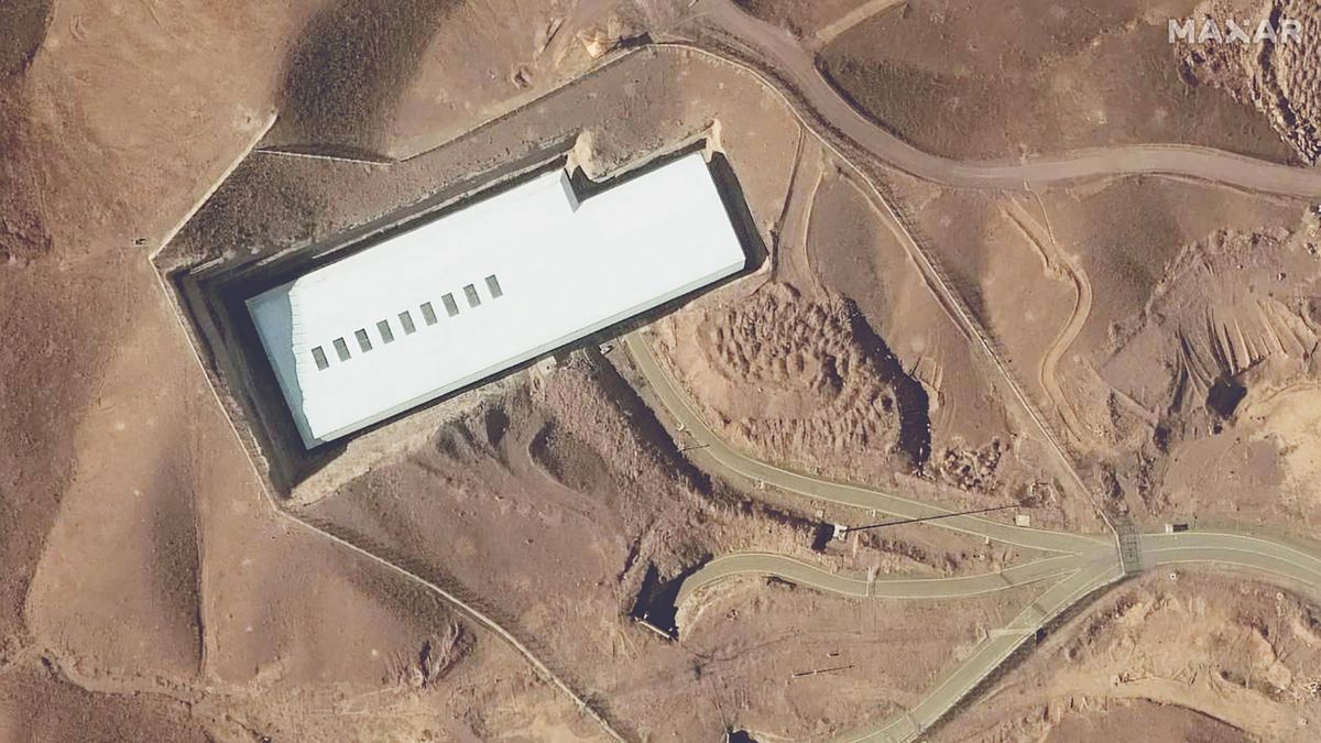 This handout satellite image provided by Maxar Technologies and taken on February 12, 2025 shows an overview of the Fordo (Fordow) uranium enrichment facility before it was attacked by Israel | AFP