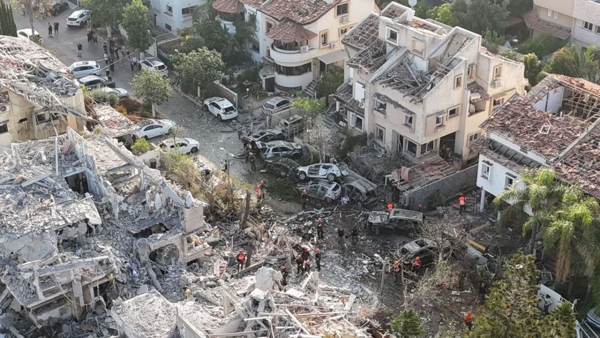 Some of the drone images made the Israeli neighbourhood look like contemporary Gaza | X