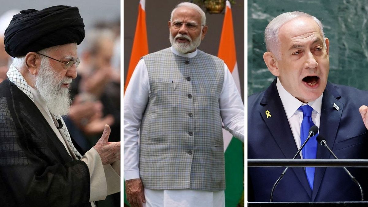 Iran's Supreme Leader Ali Khamenei, Prime Minister Narendra Modi and Israel Prime Minister Benjamin Netanyahu | X 