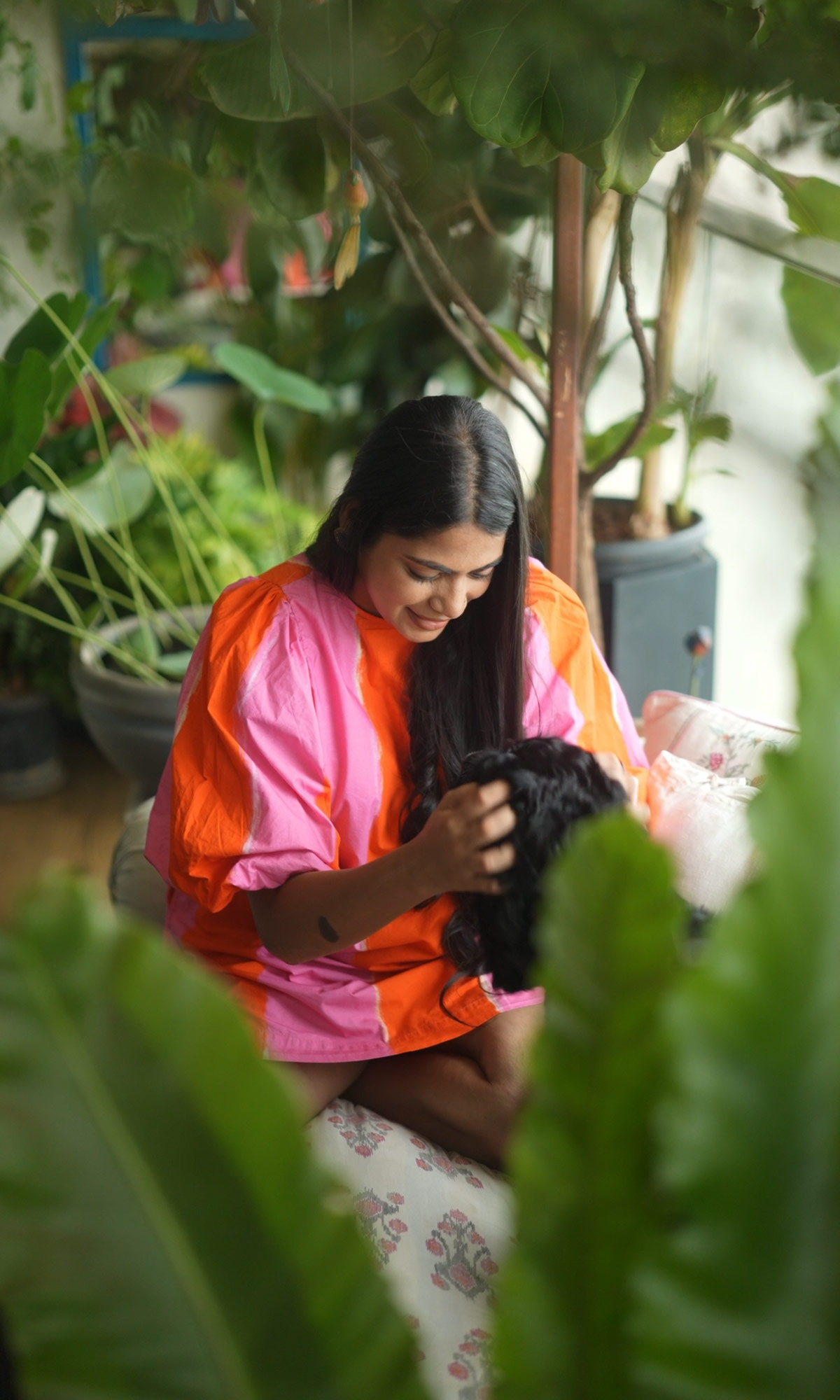 DEvika-with-her-dog DEvika-with-her-dog