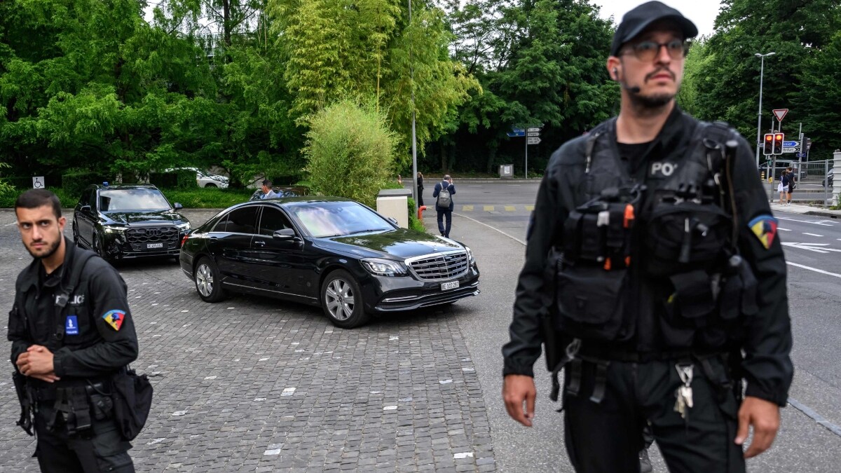Iran's Foreign Minister Abbas Araghchi's car leaves after a meeting on Tehran's nuclear programme, with Germany's Foreign Minister, France's Minister for Europe and Foreign Affairs, European Union High Representative for Foreign Affairs and Security Policy and Britain's Foreign Secretary at the Intercontinental Hotel in Geneva | AFP