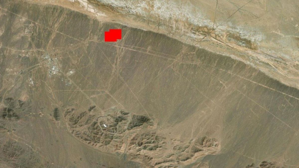 Image from NASA’s Fire Information for Resource Management System (FIRMS) showing two heat patterns near Iran’s Fordow nuclear facility | X 