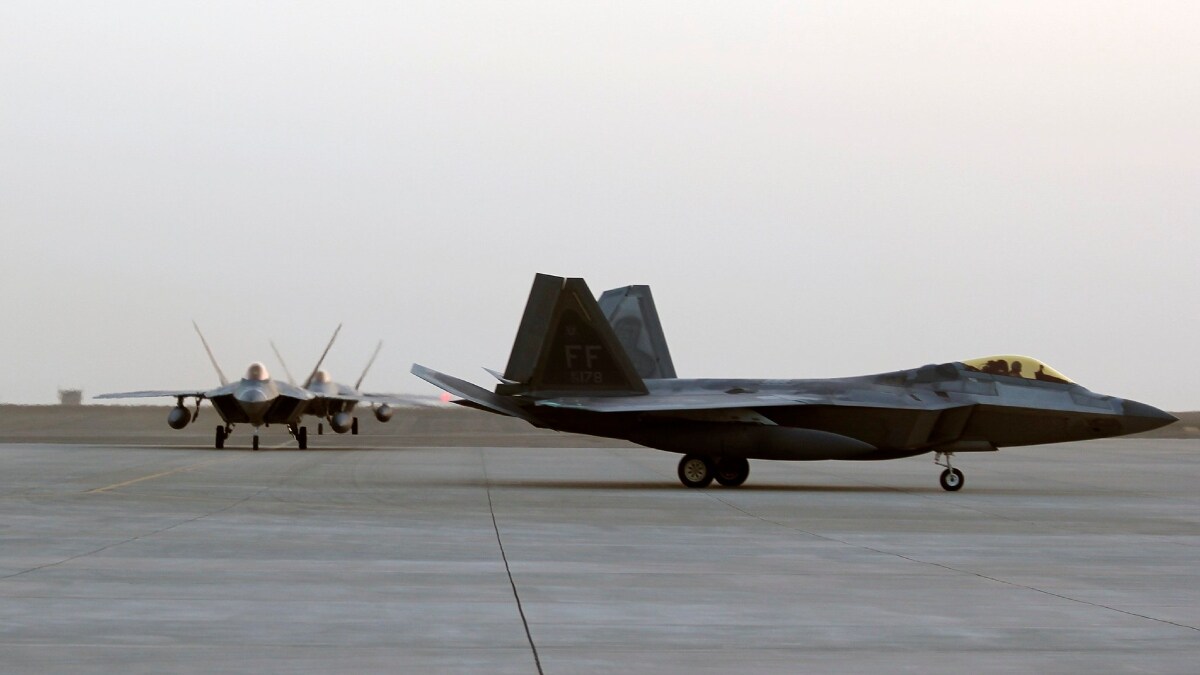 US Air Force F-22 Raptor fighter jets at Al Dhafra Air Base | X
