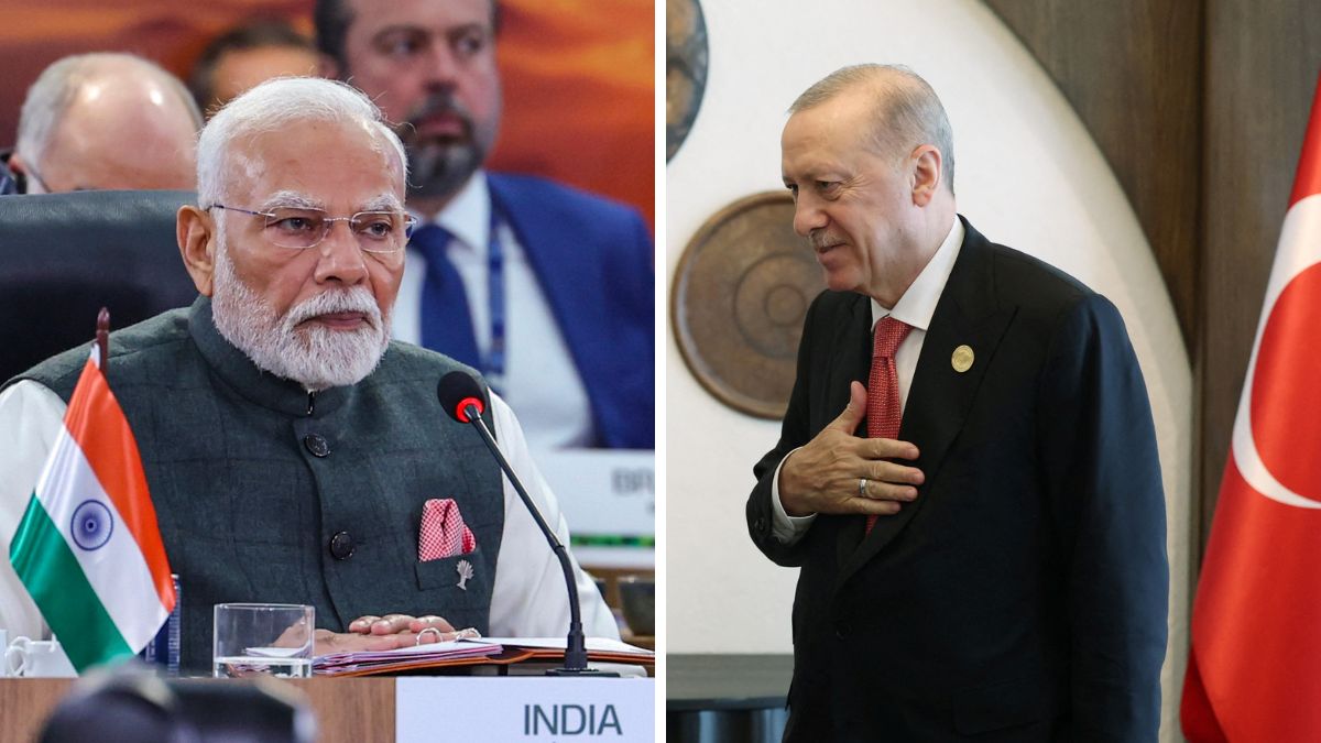 Prime Minister Narendra Modi at BRICS Summit. (Right) Turkey President Recep Tayyip Erdoğan | Reuters 