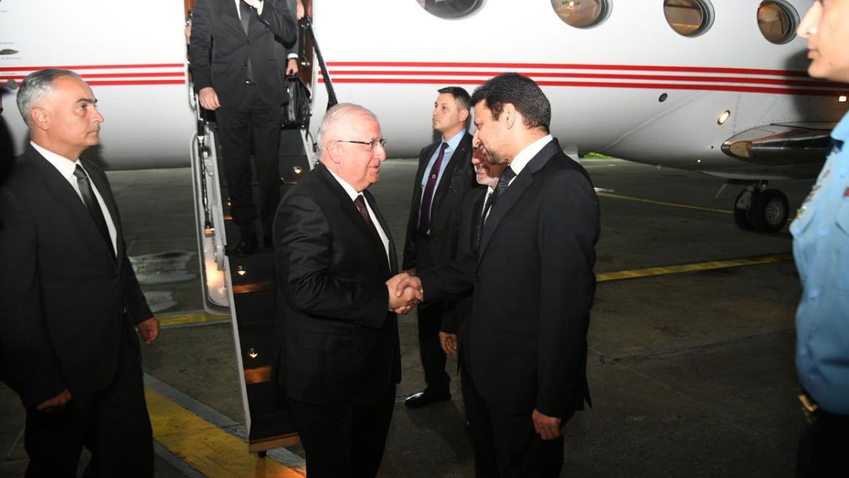 Minister of National Defence of Türkiye, Yasar Güler being received by Pakistan's Additional Secretary (West Asia) Ambassador Syed Ali Asad Gillani | X 