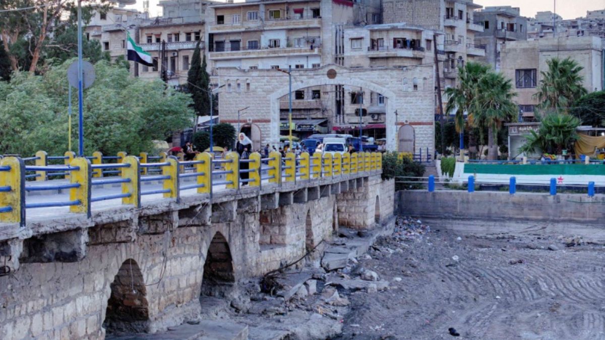 For the first time in more than fifty years, the Orontes River has experienced an unprecedented drought across several sections of its course inside Syria | X 