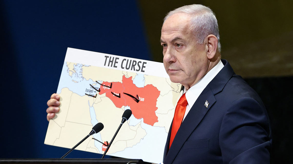 The Israeli PM categorically rejected the creation of a Palestinian state and defended Israel's military campaign in Gaza, despite widespread international criticism and diplomatic walkouts