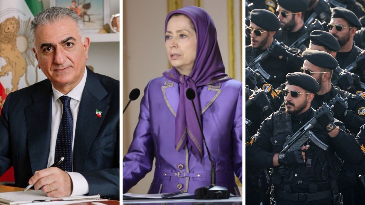 Iran's crown prince-in-exile Reza Pahlavi, Maryam Rajavi of Mujahedin-e Khalq and the Iranian military | X 