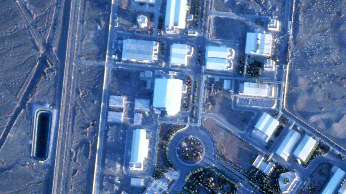 This satellite image from Planet Labs PBC shows the Pilot Fuel Enrichment Planet covered by a new roof at Iran's Natanz nuclear enrichment site | AP