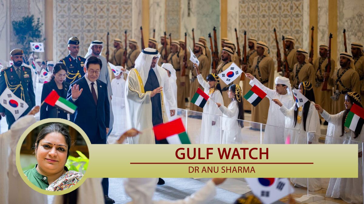 South Korean President Lee Jae-myung with UAE President Mohammed bin Zayed Al Nahyan during the latter's recent visit to the UAE | X 